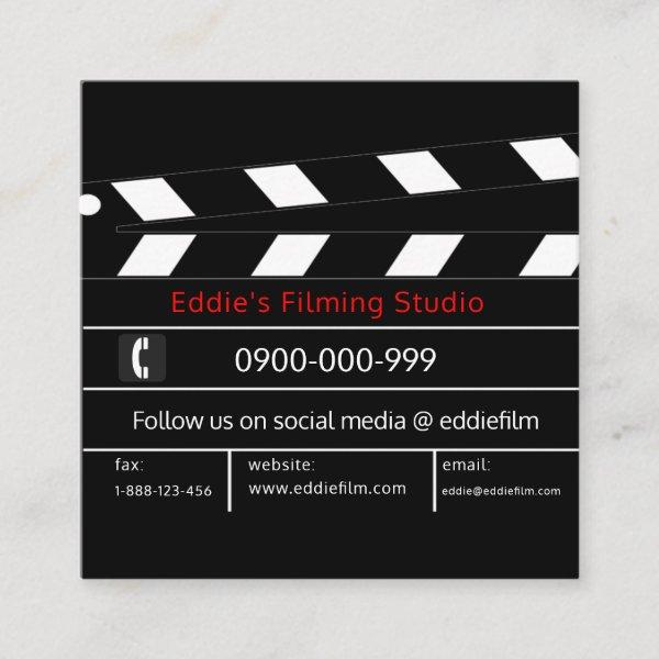 Clapperboard Film & Video Movie Slate Square