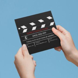 Clapperboard Film & Video Movie Slate Square