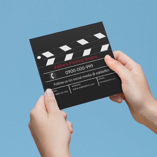 Clapperboard Film & Video Movie Slate Square