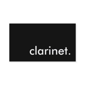 clarinet.