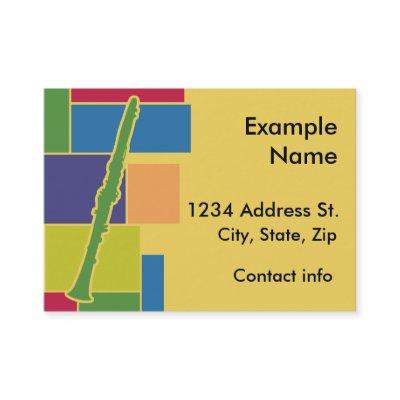 Clarinet Colorblocks Profile Card