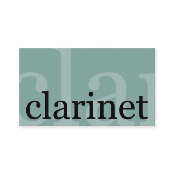 Clarinet Teacher Player Music Studio Musician