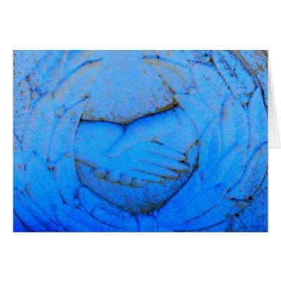 clasped hands carved stone