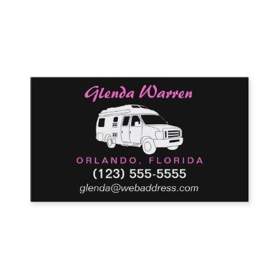 Class B Motorhome / Camper Van Calling Card
