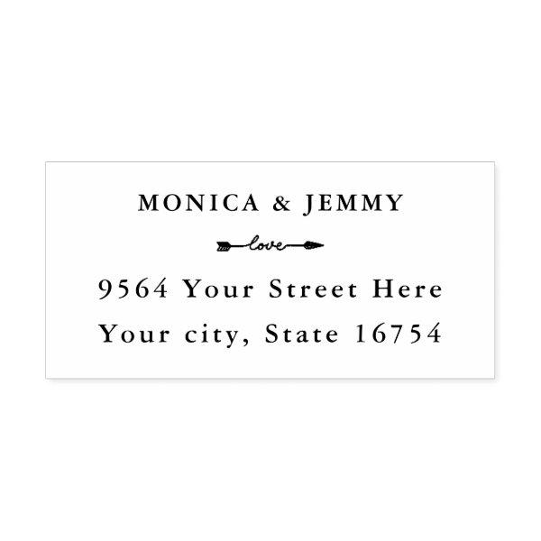Classic Address Self Inking Custom Rubber Stamp