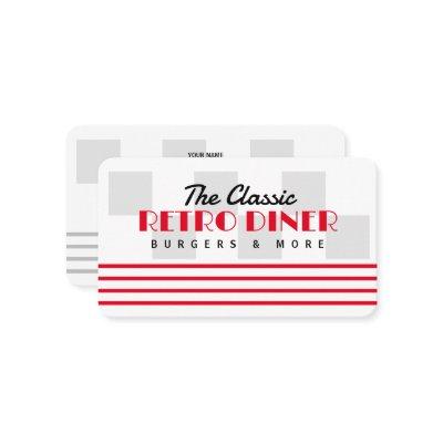Classic American 50's diner restaurant retro style