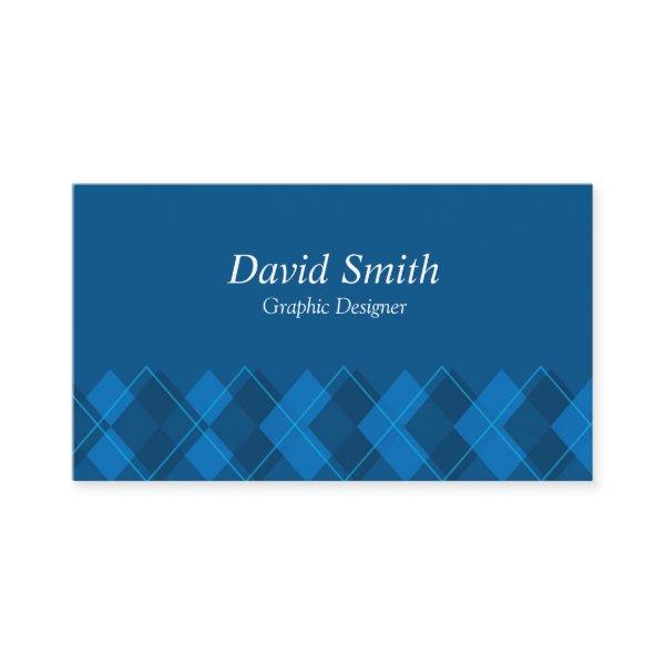 Classic Blue White Professional Graphic Designer