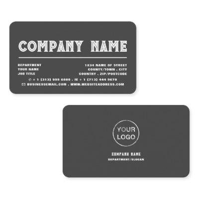 Classic Bold Typography - Logo - Gray & White