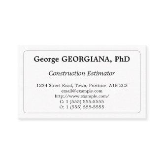 Classic Construction Estimator