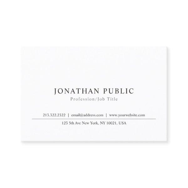 Classic Elegant Sleek Plain Professional Design