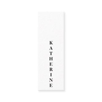 Classic elegant white black minimalist photo plain mini