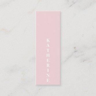 Classic elegant white pink minimalist photo plain mini