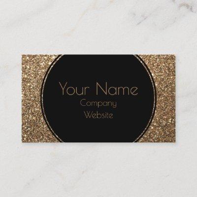 Classic Glamour Gatsby Black and Gold Glitter