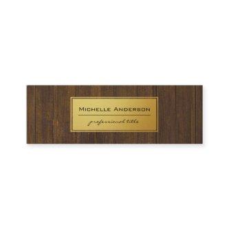 Classic Gold Rustic Wood Mini