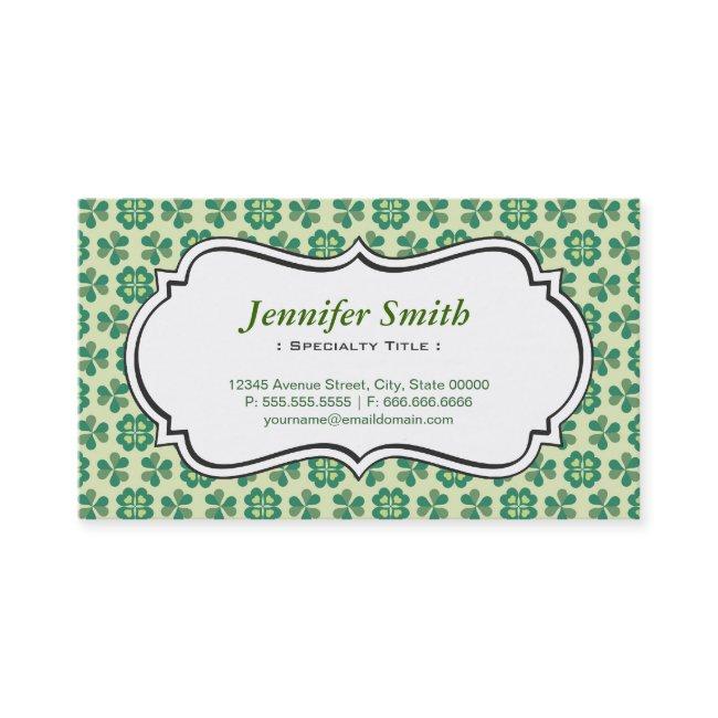 Classic Green Lucky Clover Simple Elegant Shamrock