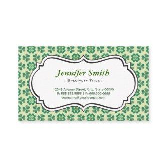 Classic Green Lucky Clover Simple Elegant Shamrock