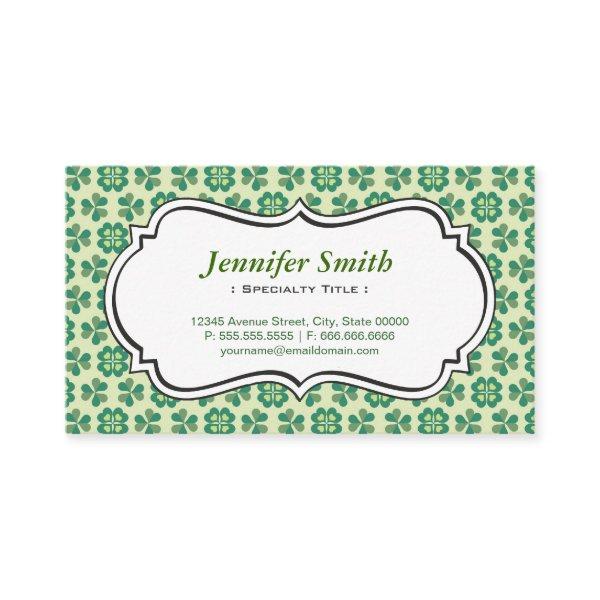 Classic Green Lucky Clover Simple Elegant Shamrock