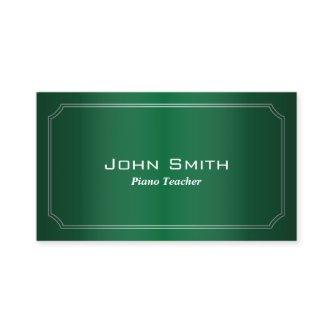 Classic Green Piano Teacher