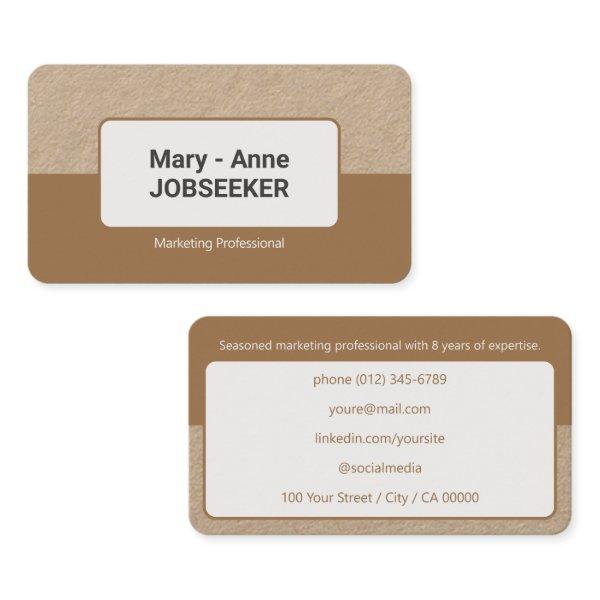 Classic Job Seeker Kraft Paper Style 2 Colored