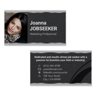 Classic Job Seeker Minimal Elegant Plain Black