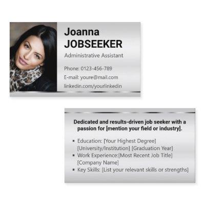 Classic Job Seeker Minimal Ombre Elegant Gray