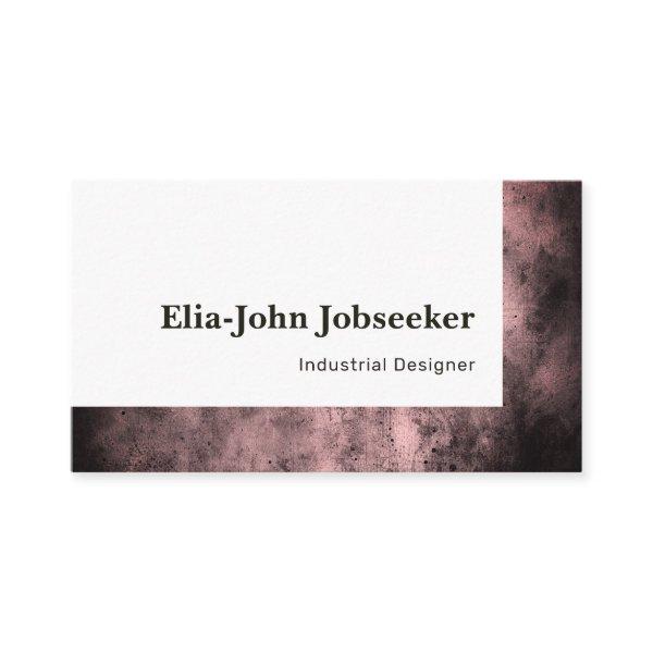 Classic Job Seeker Simple Minimalist Red Stone