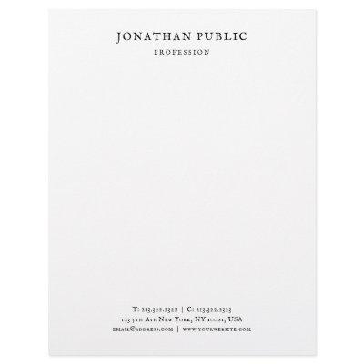 Classic Look Elegant Minimalist Design Template Letterhead