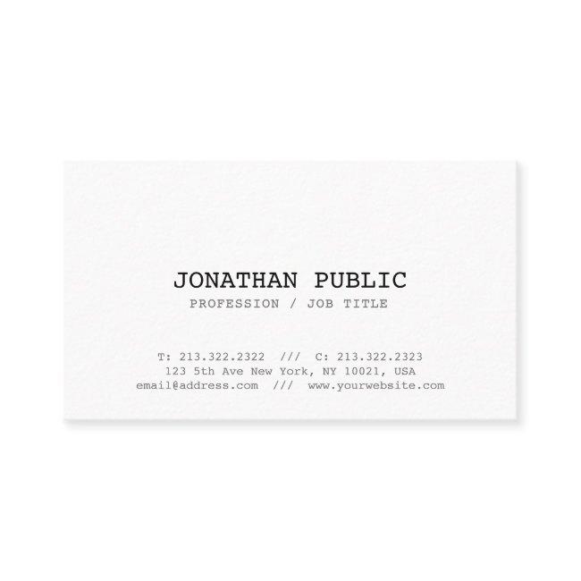 Classic Look Graphic Design Clean Vintage White