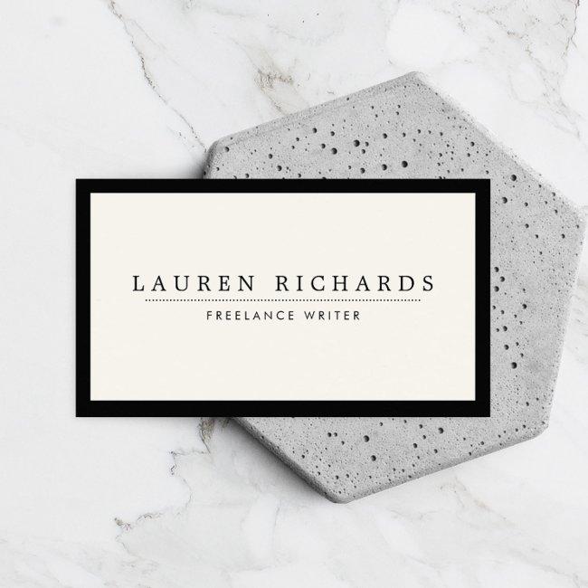 Classic Luxe Black and Ivory with Social Media