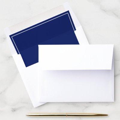 Classic Minimalist Basic Business Navy  Envelope Liner