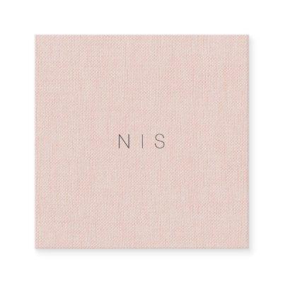 Classic Minimalist Blush Linen Background Beauty Square