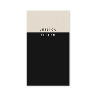 Classic Modern Black & Beige Social Media Vertical