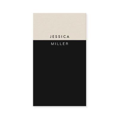 Classic Modern Black & Beige Social Media Vertical