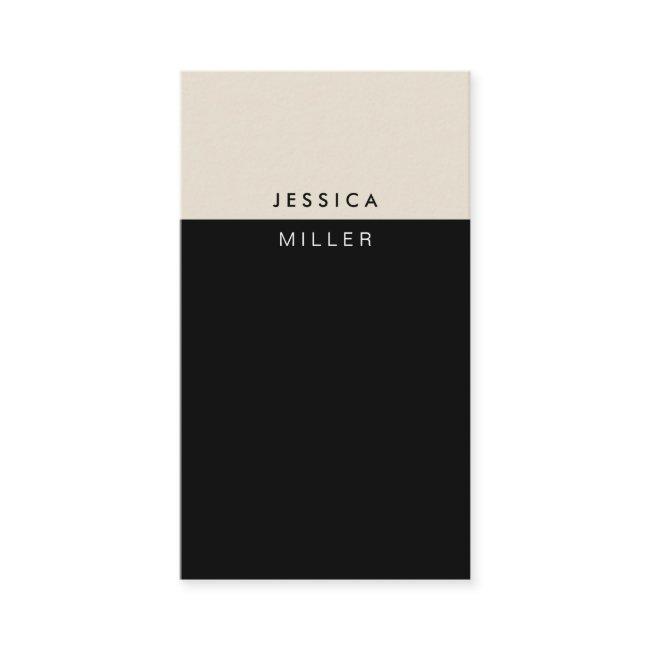 Classic Modern Black & Beige Social Media Vertical