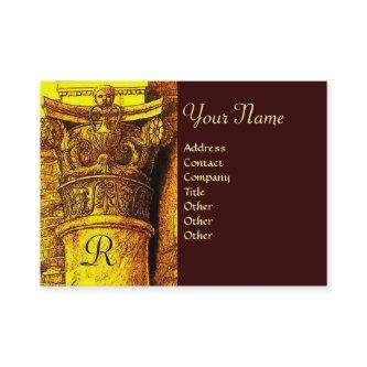 CLASSIC MONOGRAM 2 bright red yellow brown