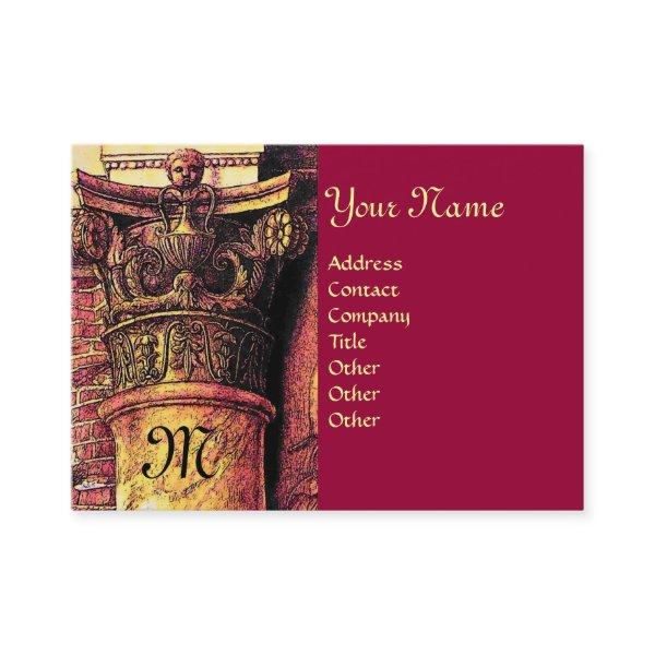 CLASSIC MONOGRAM 2 bright red yellow
