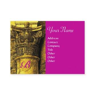 CLASSIC MONOGRAM 2 bright red yellow fuchsia