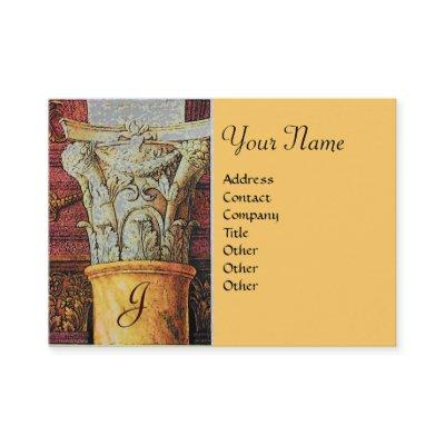CLASSIC MONOGRAM, bright brown ,grey ,yellow