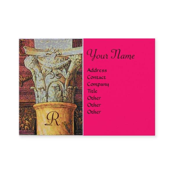 CLASSIC MONOGRAM ,bright pink,fuchsia