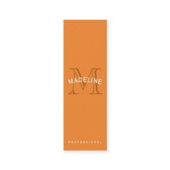 Classic Monogram Orange with Arc Text Mini