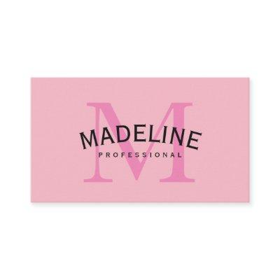 Classic Monogram Pink with Arc Text