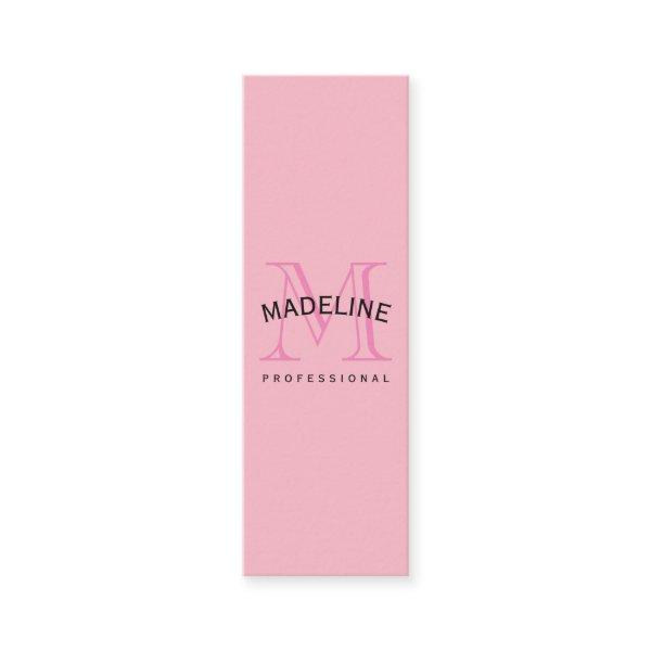 Classic Monogram Pink with Arc Text Mini