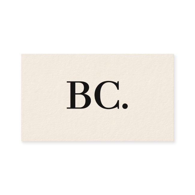 Classic Monogram | Professional Businessperson
