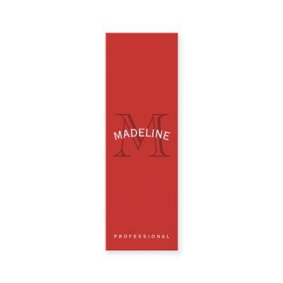 Classic Monogram Red with Arc Text Mini