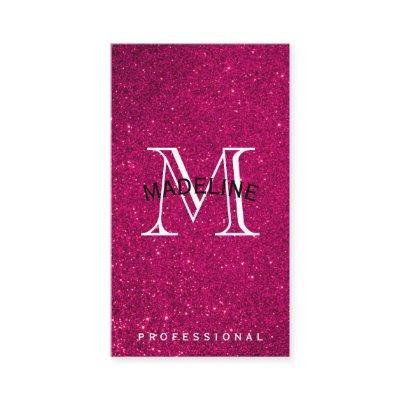 Classic Monogram with Arc | Glitter Background