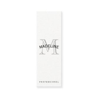 Classic Monogram with Arc Text Mini