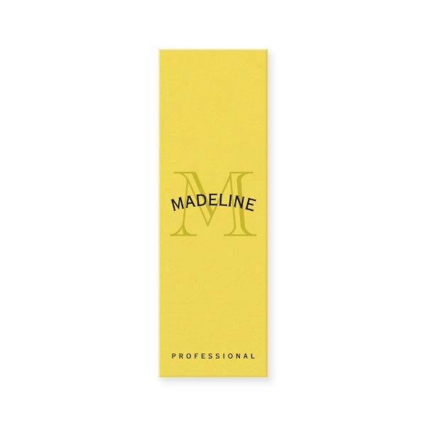 Classic Monogram Yellow with Arc Text Mini