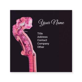 CLASSIC MUSIC STRING INSTRUMENT Violin Scroll Pink Square