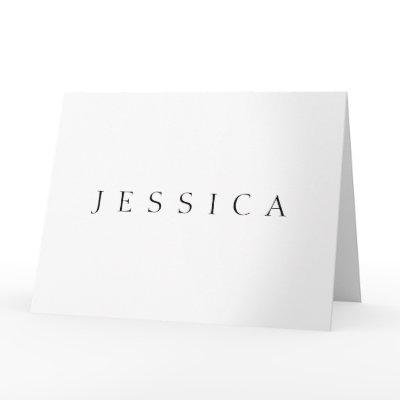 Classic Name (or word) Card