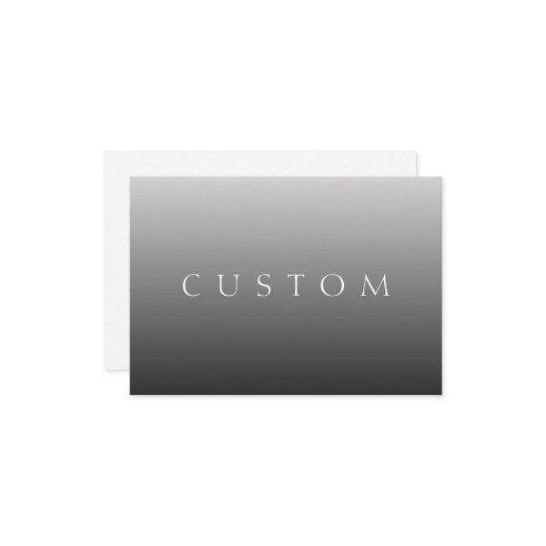 Classic Name or Word | Gradient Grey Enclosure Card